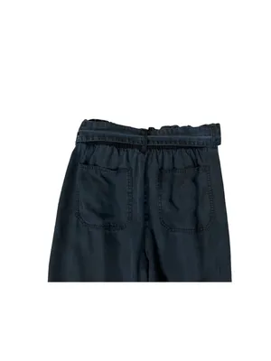 Abercrombie & Fitch Women’s S Navy Paperbag Jogger Pants Used Blue Lyocell thumbnail 10