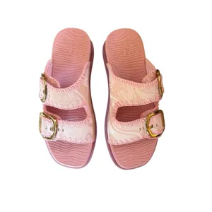 Coface Pink Buckle Sandals Slides Women’s Size 7 New WO Box thumbnail 5