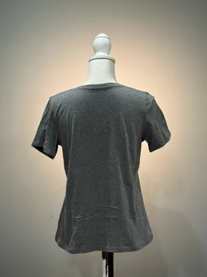Gray Pact V-Neck Organic Cotton S/S Tee Size S NWOT thumbnail 2