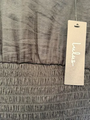 NWT Lulus Women’s Cultivated Aura Black Smocked Dolman Sleeve Top Blouse Size M thumbnail 5