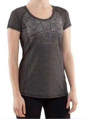 Lululemon short sleeve Top, grey size 12 thumbnail 1