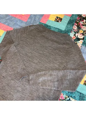 J.Crew $120 Women's S 100% Merino Wool Sweater Cozy Size Small Gray thumbnail 7