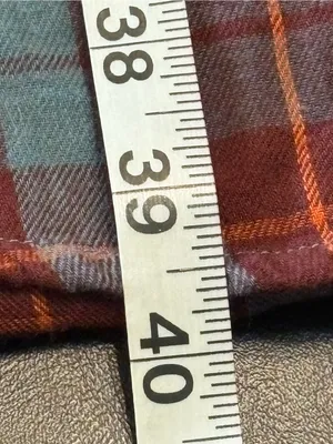Natural Life size S Plaid Button-Front Shirt Dress in Blue and Brown. NWOT thumbnail 12