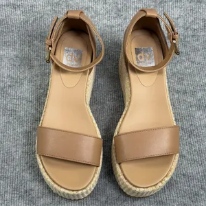 Dolce Vita Size-6.5 Women's Alumina Espadrille Sandals Wedge Brown thumbnail 11