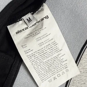 Alexander Wang Black High Waist Logo Band Skinny Leggings‎ Side Zip Pants 8831 thumbnail 4