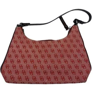 Dooney and Bourke mini purse red fabric hobo bag thumbnail 1