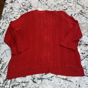 Dana Buchman Red‎ Women’s Cardigan in size XL thumbnail 5