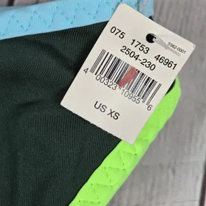 Aerie‎ Bikini Bottoms Women XS Green Neon Trim Swimwear Beach Pool thumbnail 5