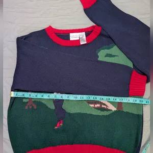 Vintage Liz Claiborne LizGolf Cotton Knit Embroidered Sweater Women's Small Blue thumbnail 7