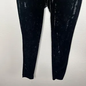 Torrid Womens Black Velour Dark Romantic Pull On Leggings Plus Size 1X thumbnail 4