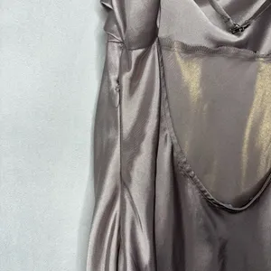 Zara Champagne Satin Maxi Dress thumbnail 7