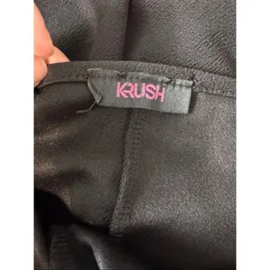 KRUSH Black Lace-Up Front Bodysuit Women’s Medium Spaghetti Strap Stretch One-Pi thumbnail 6