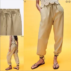 ✨ Zara Linen Blend Paperbag Jogger Pants✨ thumbnail 2