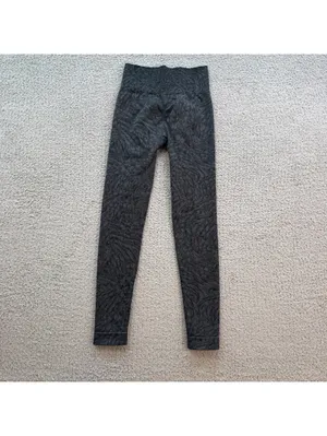 Gymshark Adapt Animal Seamless High Waisted Leggings Black Jacquard Women's XS thumbnail 2