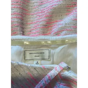 Anthropologie Moulinette Soeurs Tweed Pasteque Dress Size 6‎ White Pink Wedding thumbnail 10