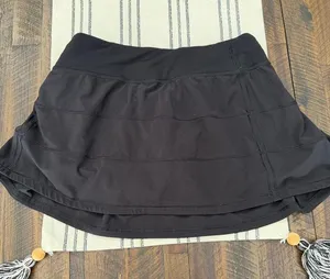 lululemon athletica Black Circle Skater Skort with Liner thumbnail 1