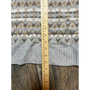 J. Crew Fair Isle Geometric Pattern Merino Wool Blend Crewneck Sweater Size‎ Med thumbnail 10