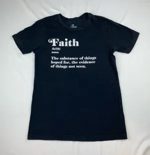 Faith Tshirt Black Size XS thumbnail 1