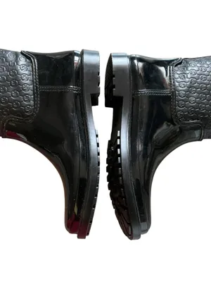 Michael Kors women’s Blakeley logo embossed ankle rain boots black size 8 thumbnail 5