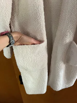 Express cozy Sherpa oversized cardigan thumbnail 4