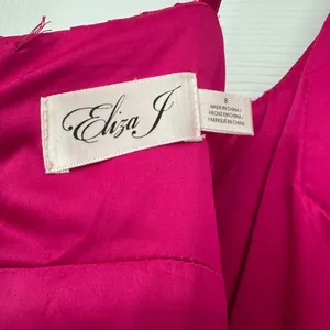 Long Fuchsia Evening Gown thumbnail 4
