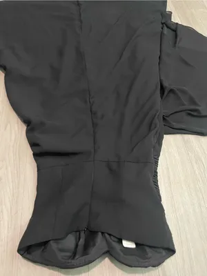 Strapless Black Chiffon Prom Dress Size M thumbnail 2