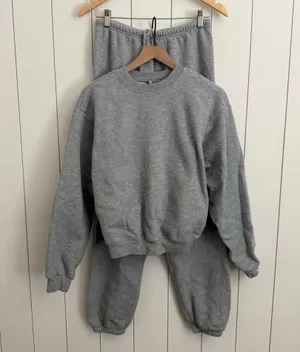 Skims Heather Grey Sweat Set thumbnail 1