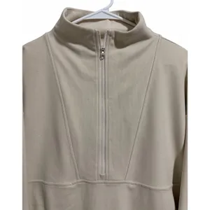 Varley Timberley‎ Half Zip Midlayer Sweatshirt Cement Marl Women's Size Medium thumbnail 3