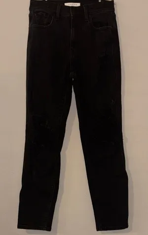 Eunina‎ Black Ripped Rocket High Rise Boyfriend Jeans thumbnail 1