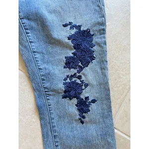 True Religion Jeans‎ Womens Sz 32 Cameron Slim Boyfriend Blue Embroidered Y2K thumbnail 6