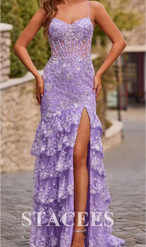 PURPLE SIZE 2 Prom dress thumbnail 1