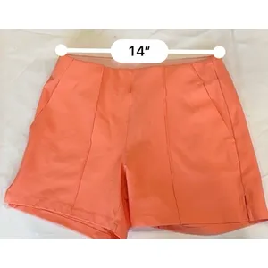 Adidas Pintuck Golf Shorts Womens Small Coral Pink NWT Stretch Pull On Pockets thumbnail 8
