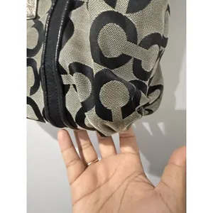 Coach Poppy Signature Black Canvas Double Handle Tote Bag, No. C1020-14530 T thumbnail 8