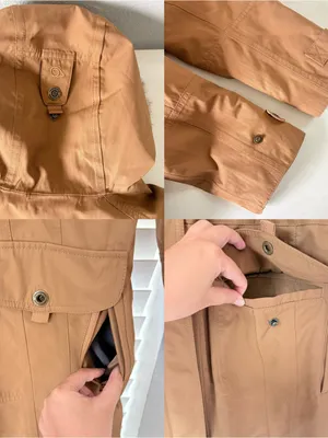 Craghoppers Waterproof Thermal Windproof Coat Hooded Parka Zip Brown Women Sz 12 thumbnail 6