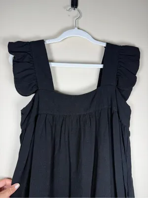 Pomander Place Tuckernuck Black Hazel Flutter Sleeve Dress Black Small thumbnail 10