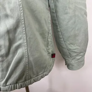 Woolrich Sage‎ Green Fleece Lined Button Front Shacket Size Small thumbnail 4