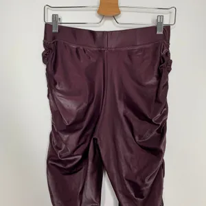 Alo yoga High-Waist Cinched Legging Oxblood Shine Purple Womens Large thumbnail 5