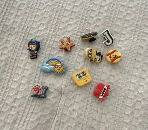 Crocs Assorted Mixed Cartoon and Character Croc Charms Shoe Charms Lot of 11 thumbnail 1