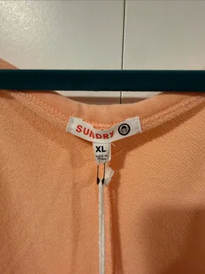 Sundry Peach Lightweight‎ Spaghetti-Strap romper XL nwt thumbnail 6
