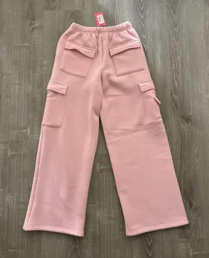 Edikted NWT Baby Pink Wide Leg Cargo Sweatpants (S) thumbnail 5