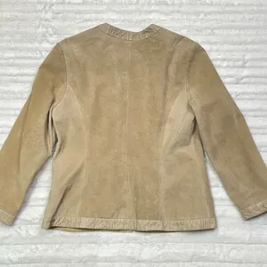 Marshall Fields Vintage 90s Womens Sz 6 M Suede Over Coat‎ Jacket Blazer thumbnail 4