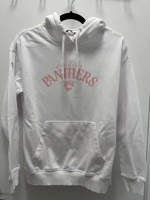 Levelwear Women’s White And Pink Florida Panthers Logo Hooded Sweatshirt Size S thumbnail 3