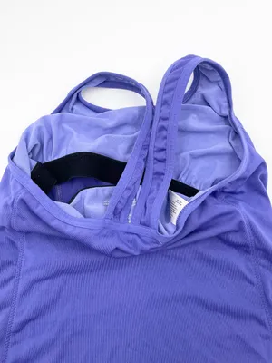 Vintage Y2K Patagonia Capilene Crop Tank Top Size Small Purple Tight Fit Cropped thumbnail 8