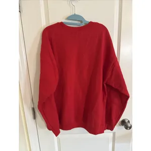 Red Mickey & Minnie Mouse Sweetheart Locket Embroidered Crew Neck Sweatshirt XL thumbnail 3