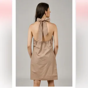 NWT RD Style Mel Poplin Mock Neck Halter Dress Sz M thumbnail 3