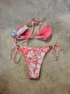 Roxy Pink Bikini Set thumbnail 4