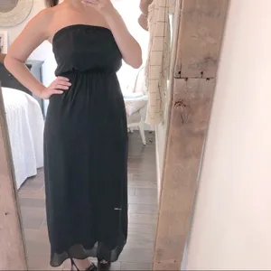 FOREVER 21 Small strapless black prom dress thumbnail 2