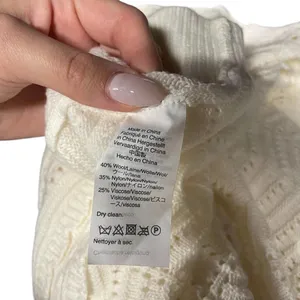 J. Crew Crewneck‎ Scalloped Pointelle Sweater Ivory Size XL thumbnail 8