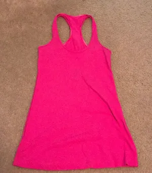 LuLulemon Pink Razorback Tank thumbnail 1