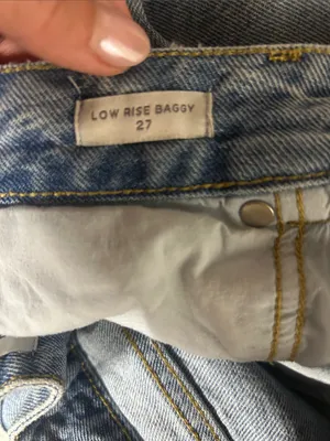 PAC SUN Low-Rise Wide-Leg Women's Jeans - Light Blue size 27 thumbnail 4